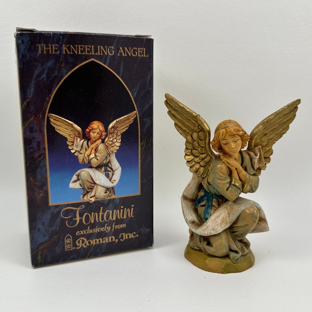 Fontanini Heirloom Nativity Kneeling Angel 5 Inch Figurine 72518 Elio Simonetti